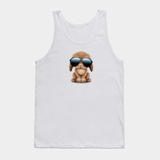 Cute Baby Bunny Wearing Sunglasses Tank Top